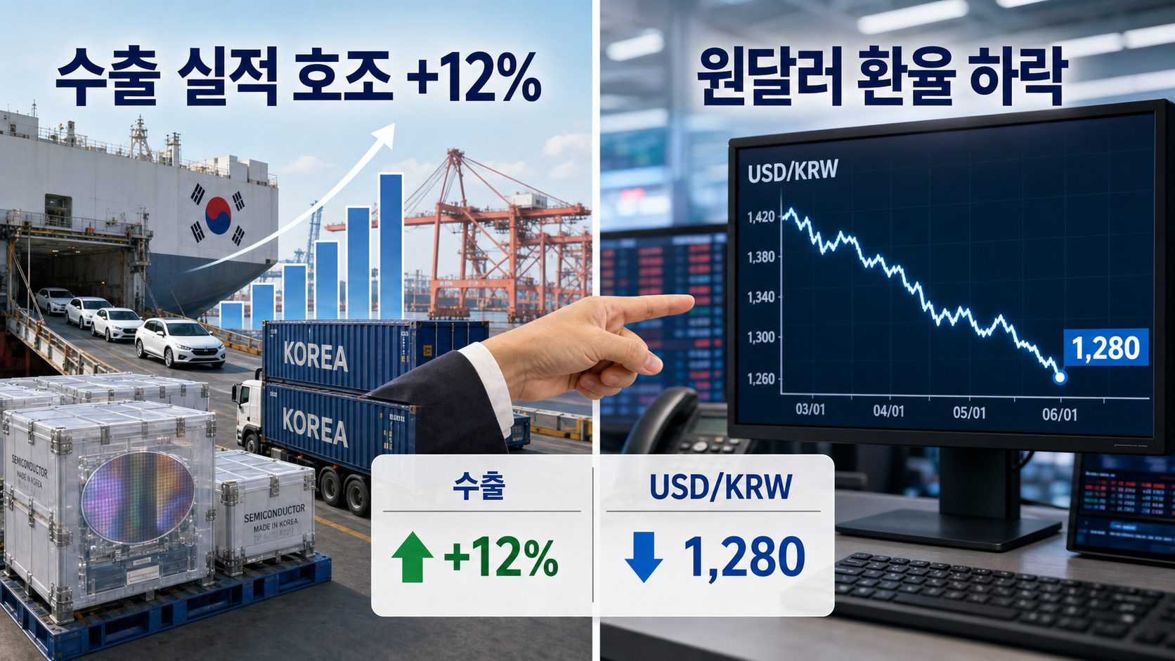 한국 수출 기업 실적 원달러 환율 영향 분석