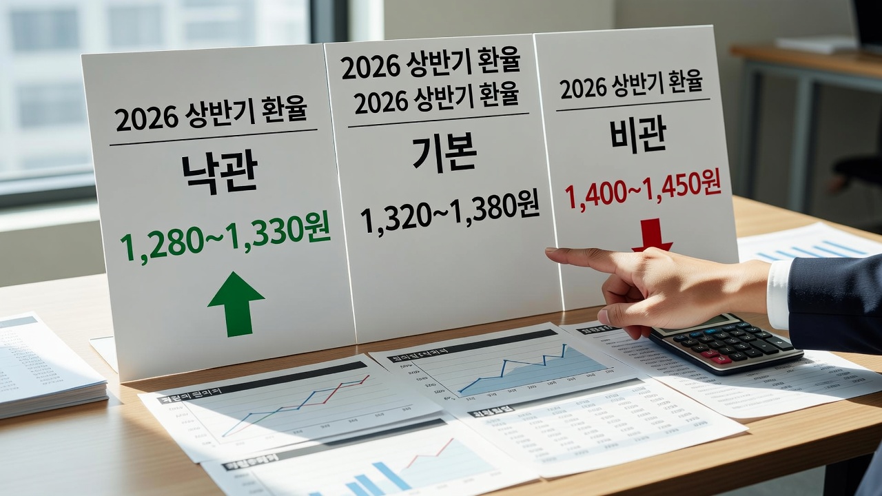 2026년 상반기 환율 전망 시나리오별 정리
