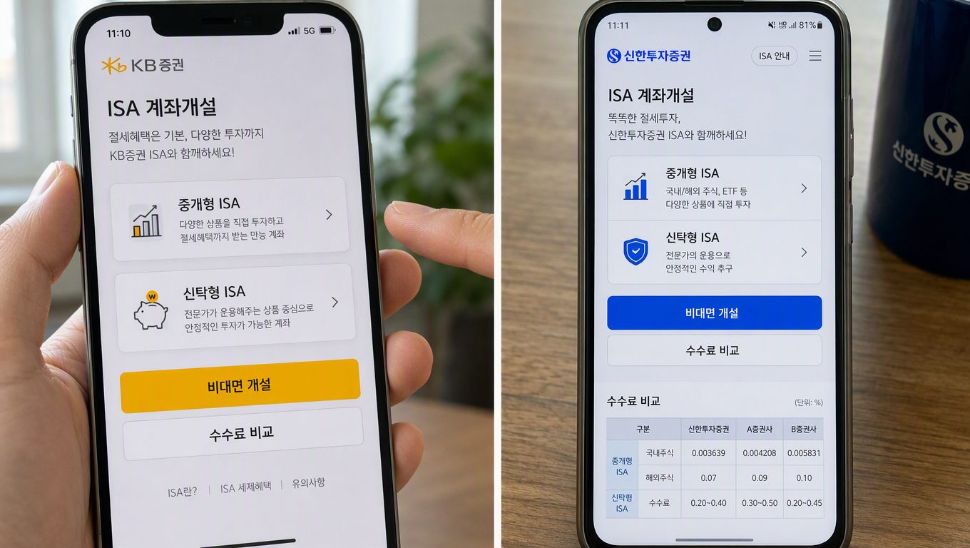 isa계좌 개설 방법: 증권사별 비대면 비교와 선택 기준