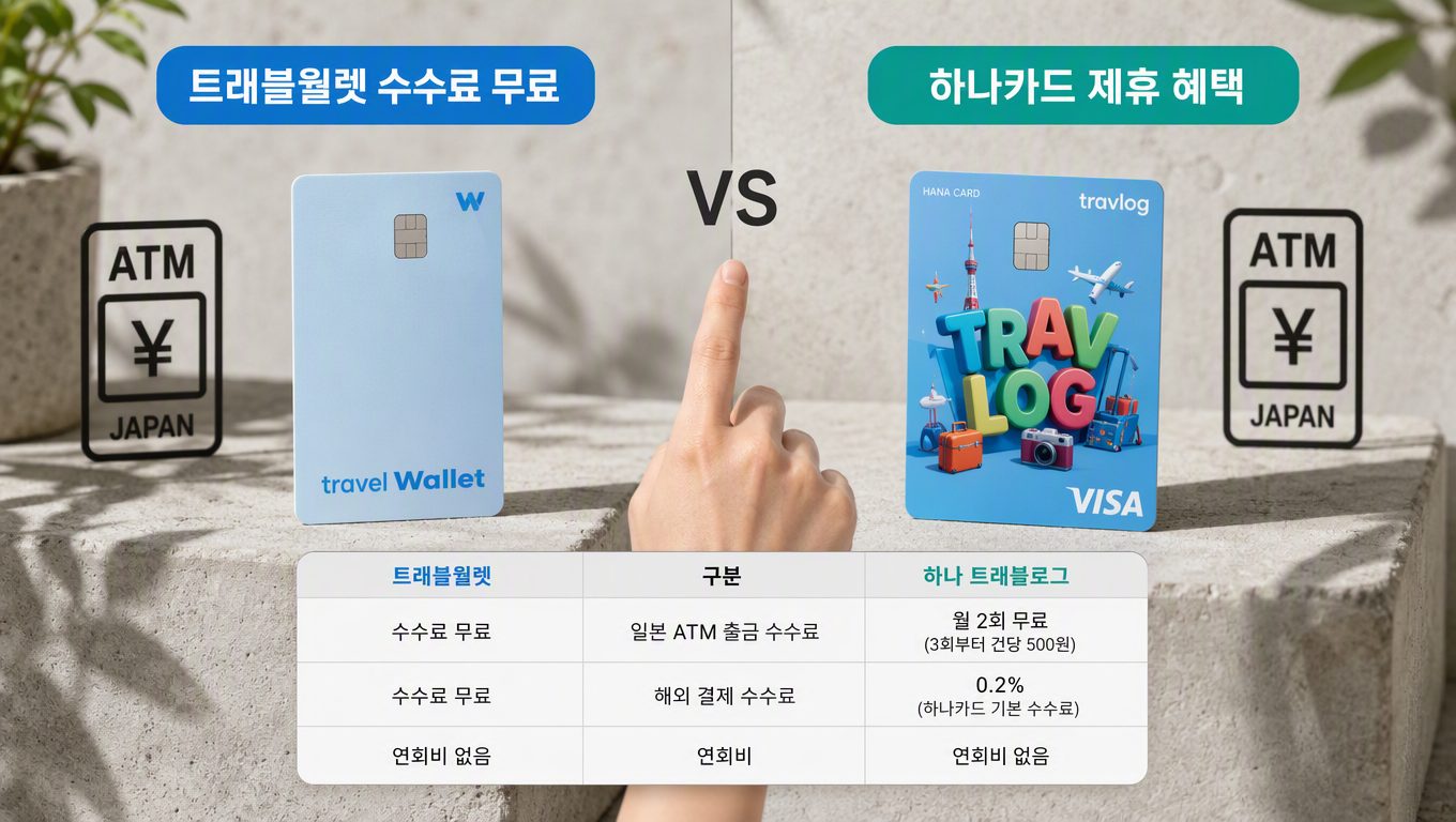 트래블월렛 수수료 무료 적용 범위와 하나카드 제휴 혜택