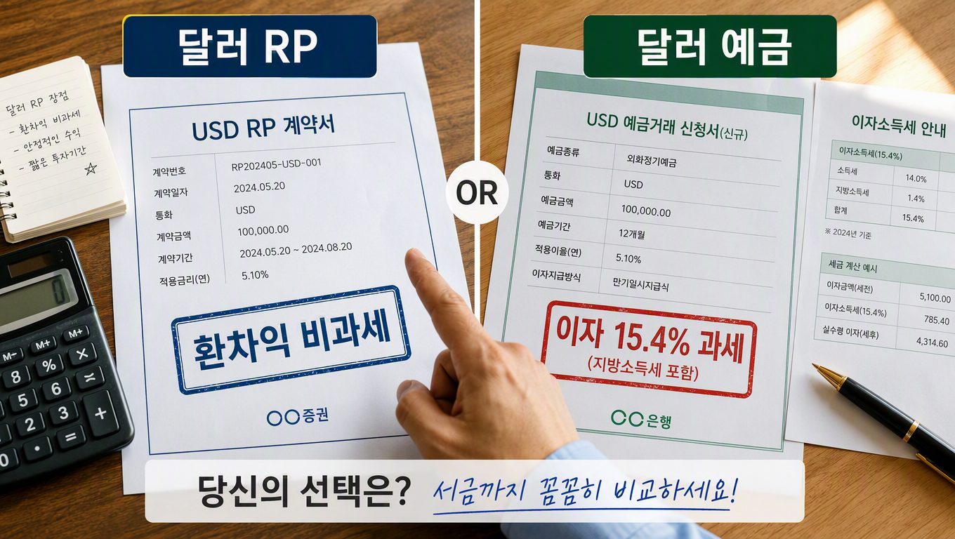 달러 rp 환차익 세금 안내