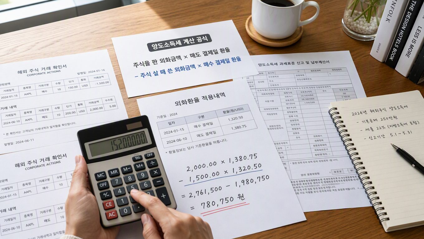 환차익 세금, 해외주식에서 신고 대상과 계산법