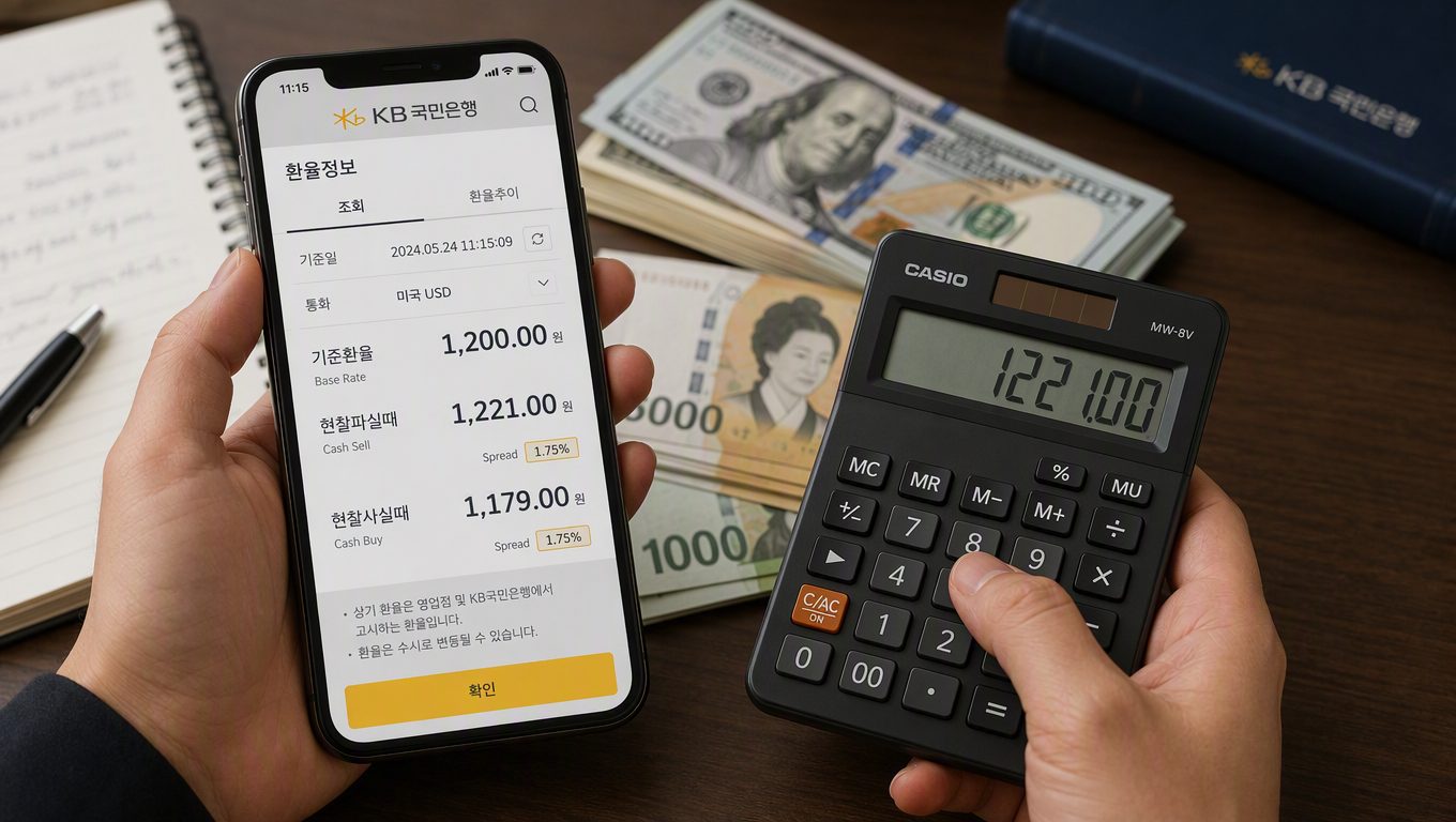달러 살때 팔때 가격 다른 이유