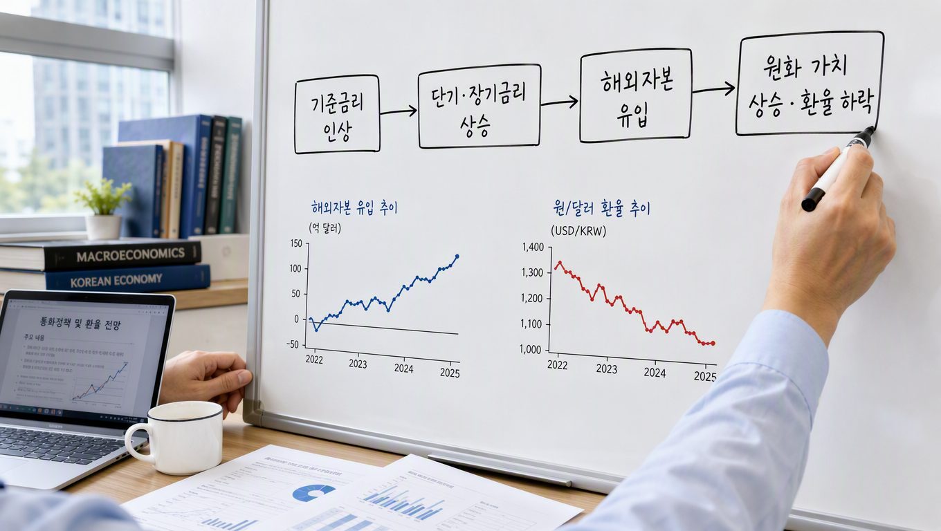 금리 변화가 환율에 미치는 영향 경로 분석