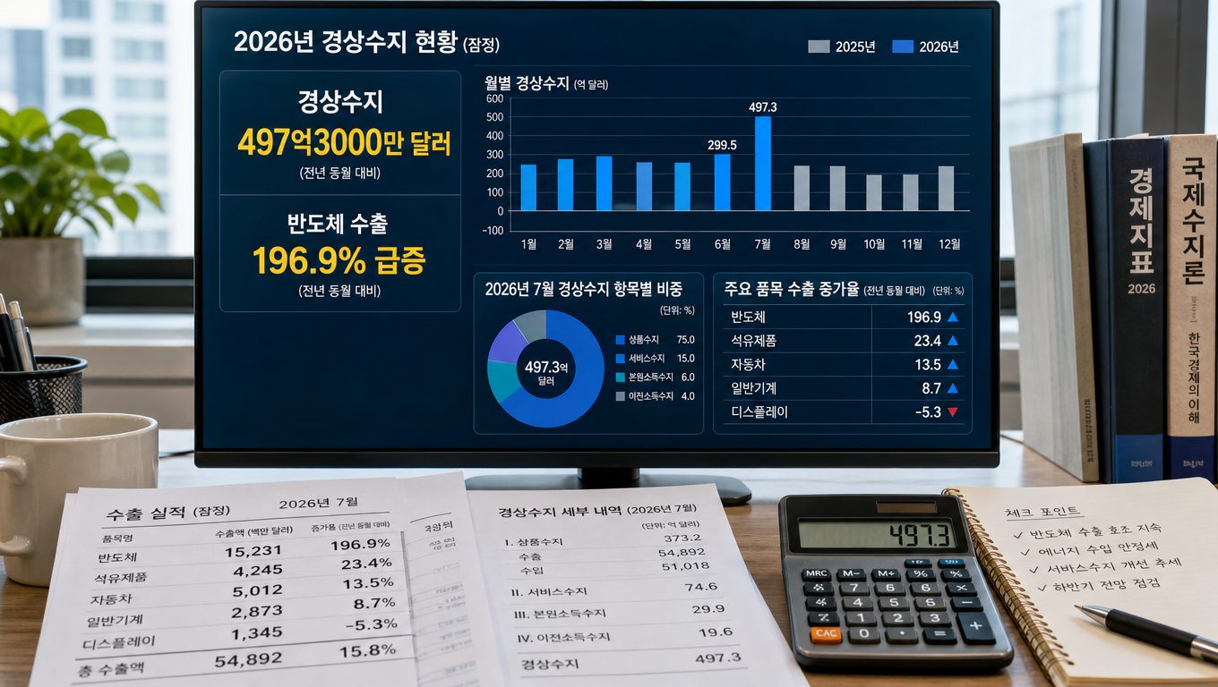 2026 경상수지 사상 최고치 이유와 반도체 영향