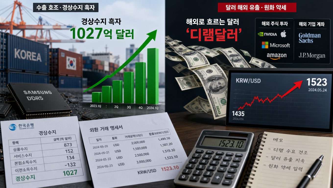 경상수지 흑자에도 원달러 환율이 오르는 이유