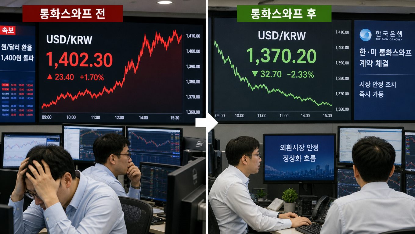 통화스와프가 원달러 환율에 미치는 영향