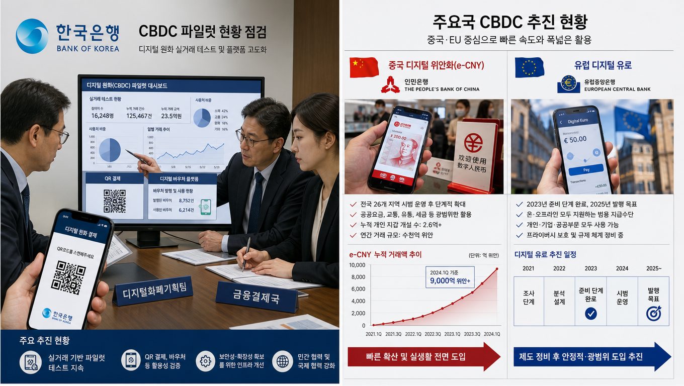 한국은행 CBDC 테스트 현황과 글로벌 위치