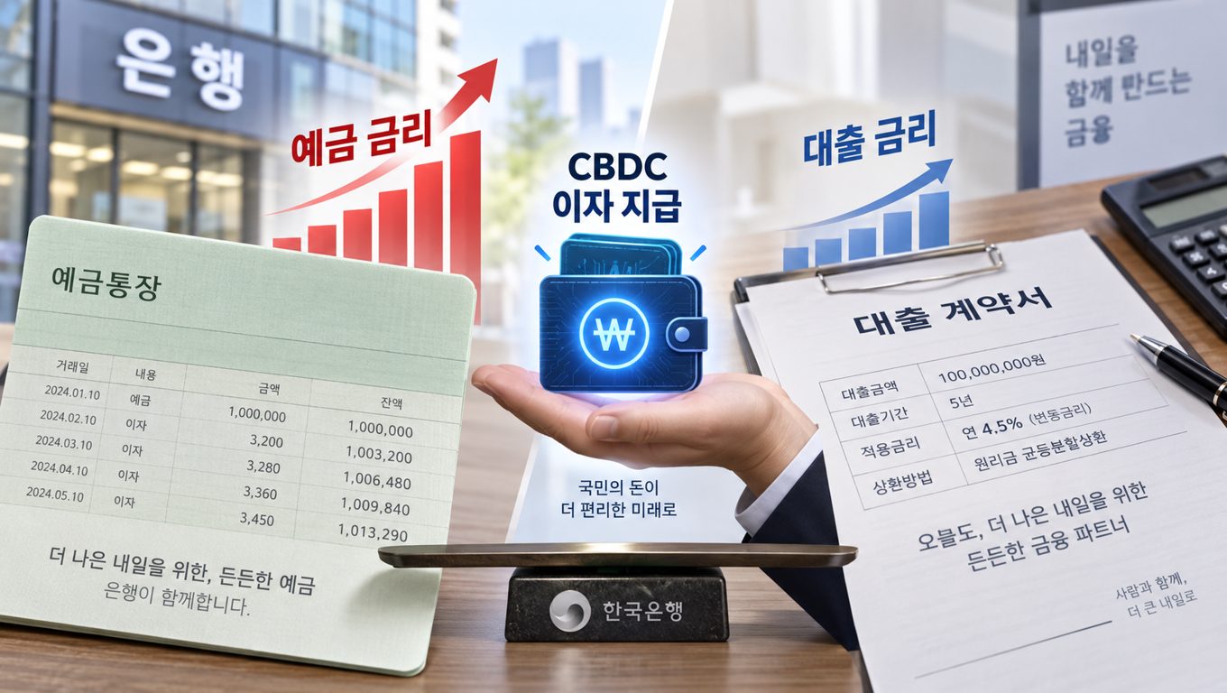 CBDC 이자 지급이 은행 예금·대출 금리에 미치는 영향
