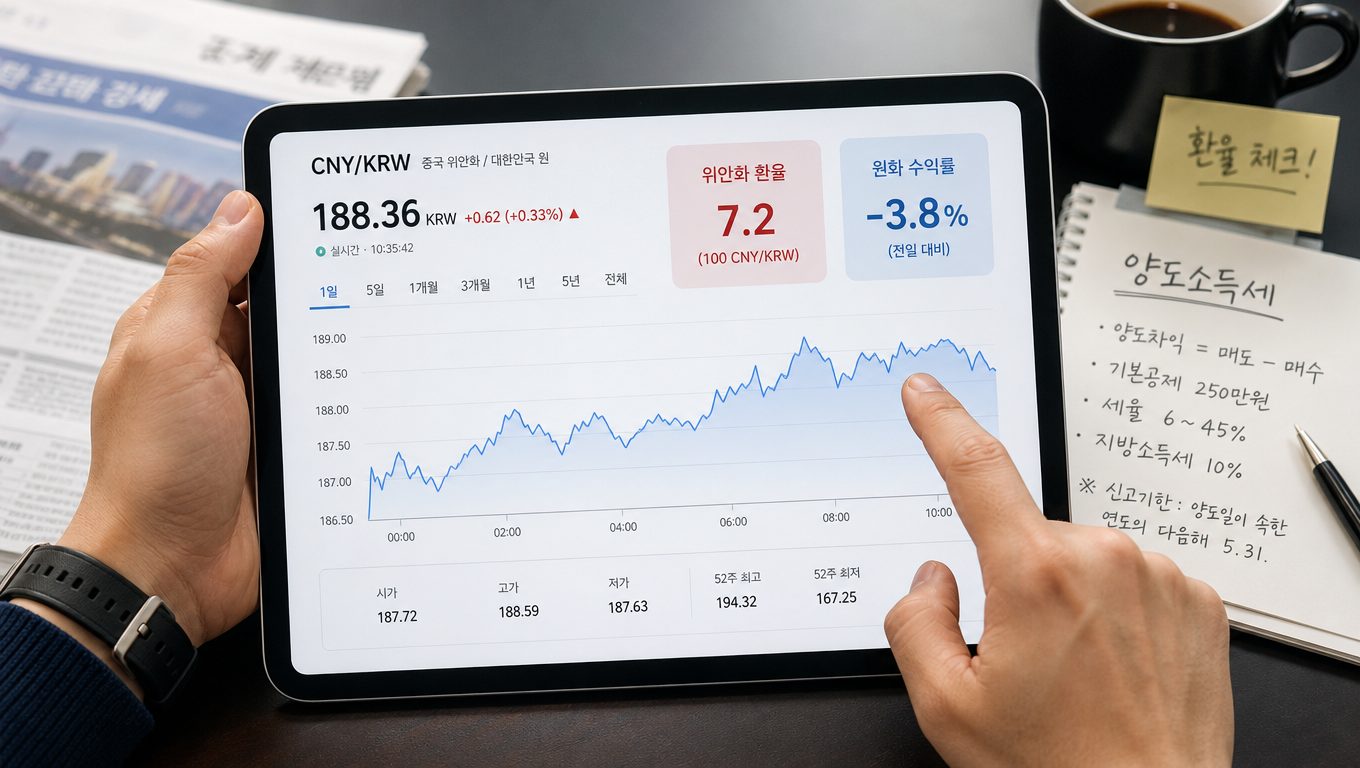 위안화 환율 변동이 원화 투자 수익에 미치는 영향